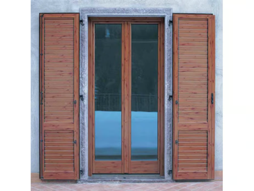 PASSIVE 120 - Aluminium and wood patio door by CARMINATI SERRAMENTI - view 2